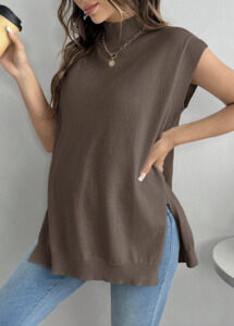 NWOT Maternity Casual Slit Half Turtleneck Sweater